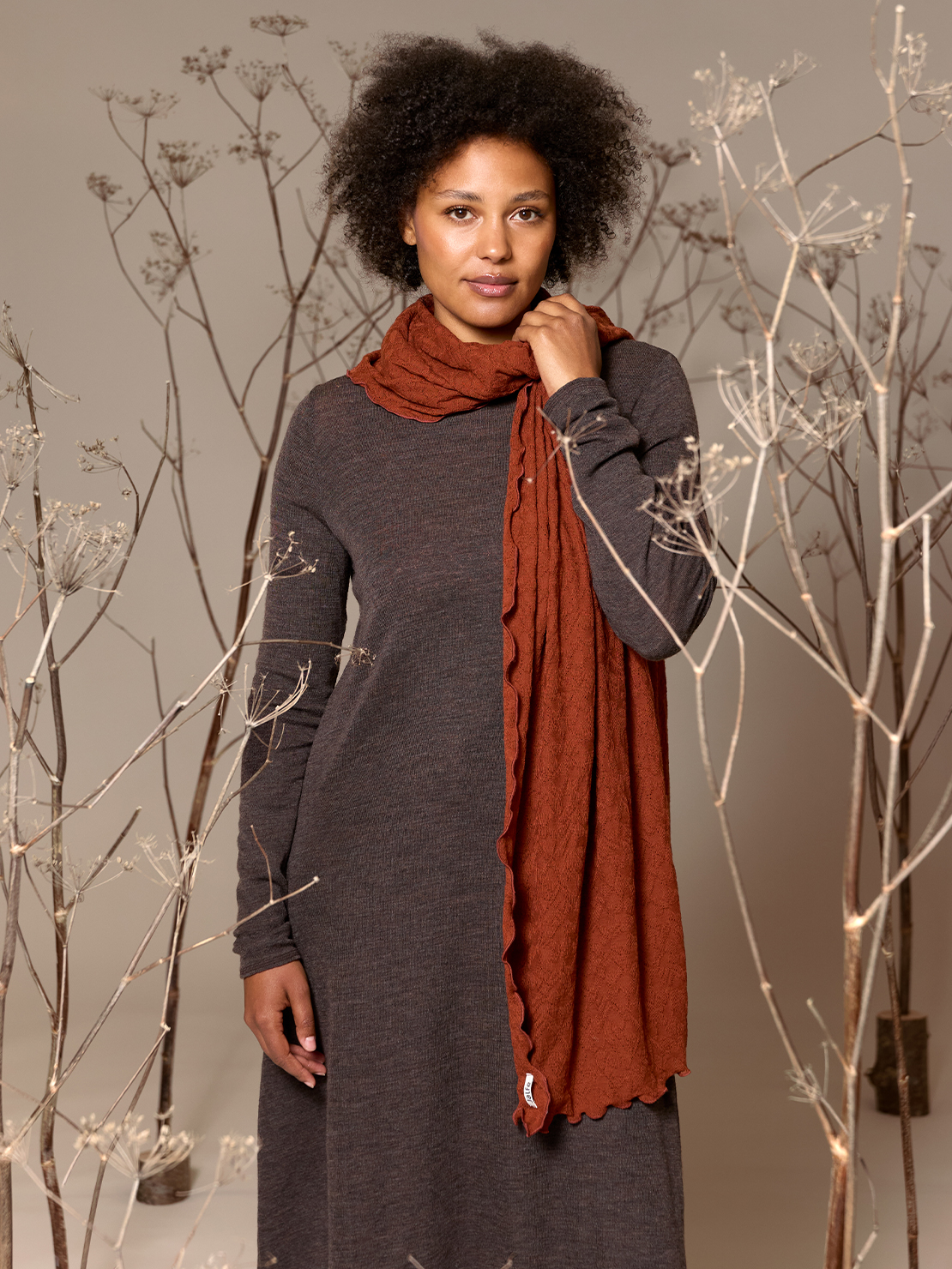 Signe scarf jacquard